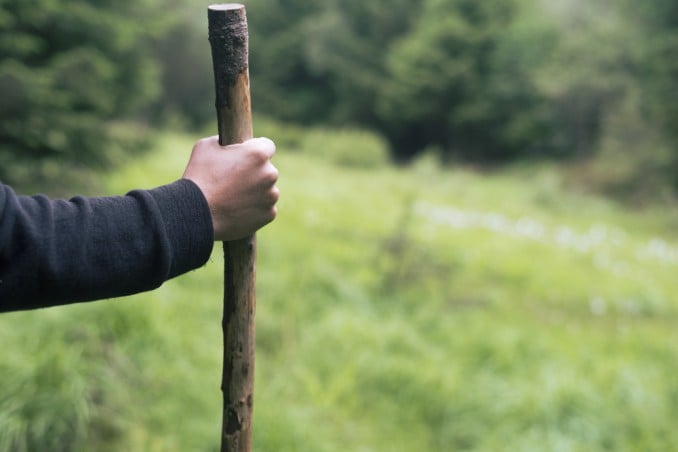 How To Make A Hiking Stick In The Mountains