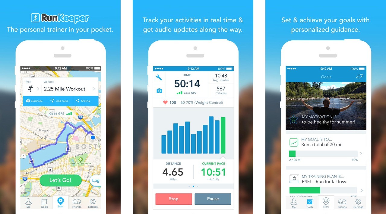 RunKeeper - Track Exercise, Set Goals, and See Progress