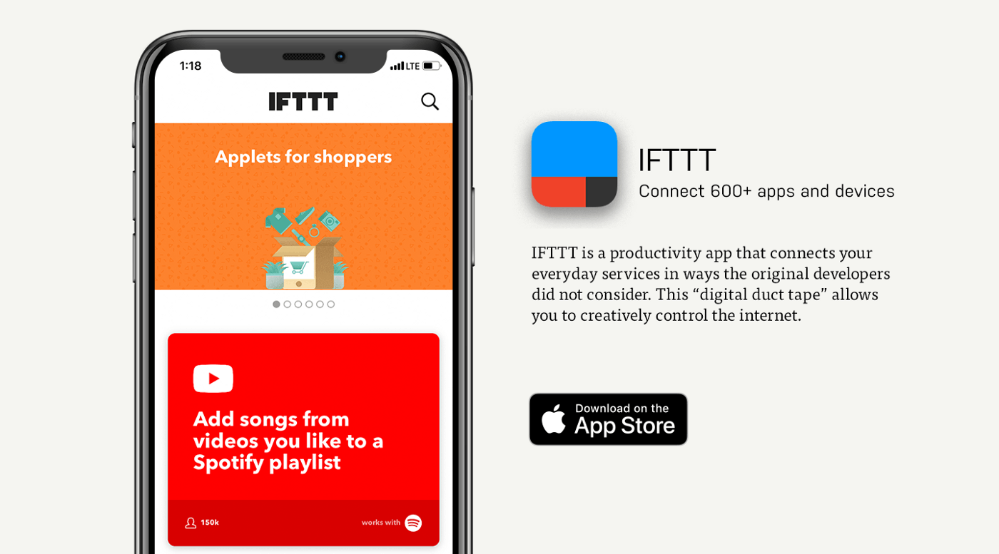 IFTTT App - Connect and Automate Apps
