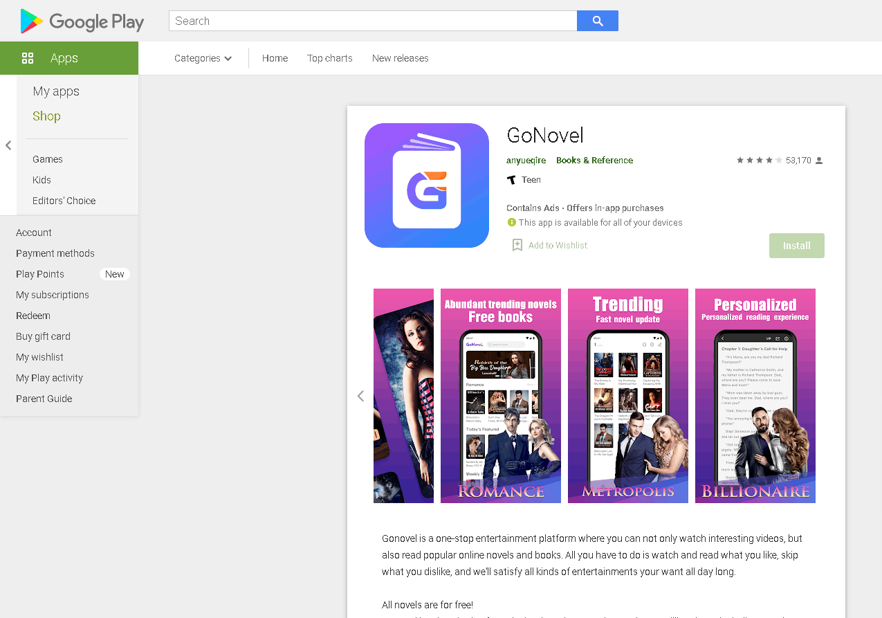 GoNovel App - Read Online Easily