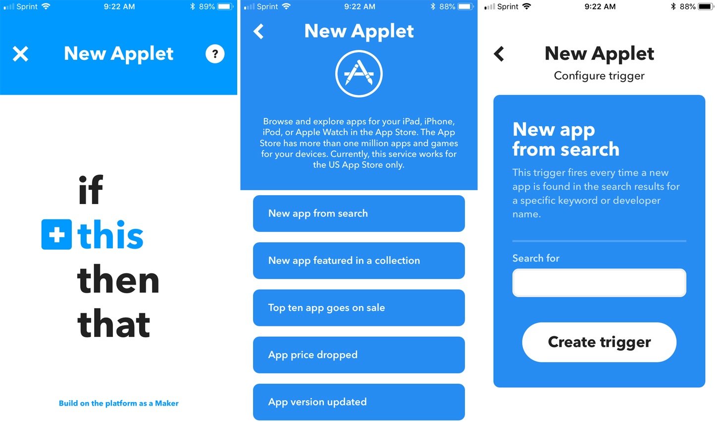 IFTTT App - Connect and Automate Apps