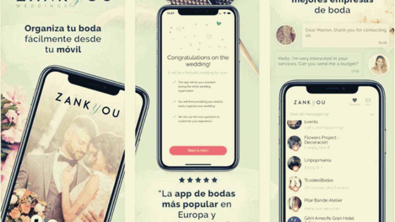 Zankyou App - Organize a Wedding Right From a Smartphone